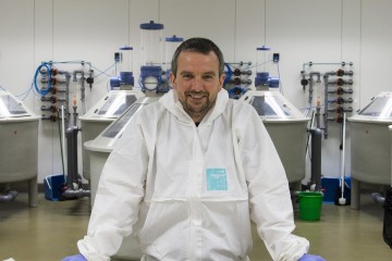 Dr Bertrand Collet in a laboratory 