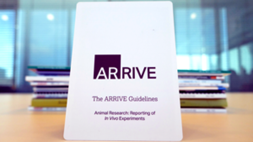 The front cover of the ARRIVE guidelines publication 