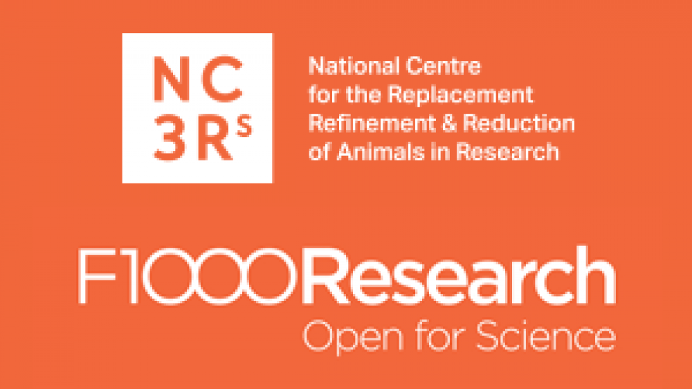 An orange logo for the NC3Rs F1000 Research publication portal