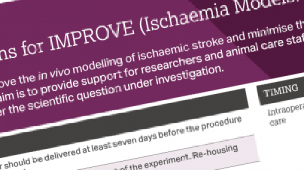 A front copy of the The IMPROVE Guidelines (Ischaemia Models: Procedural Refinements Of in Vivo Experiments)