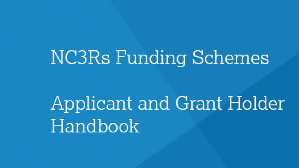 Front cover of NC3Rs Applicant and Grant holder handbook