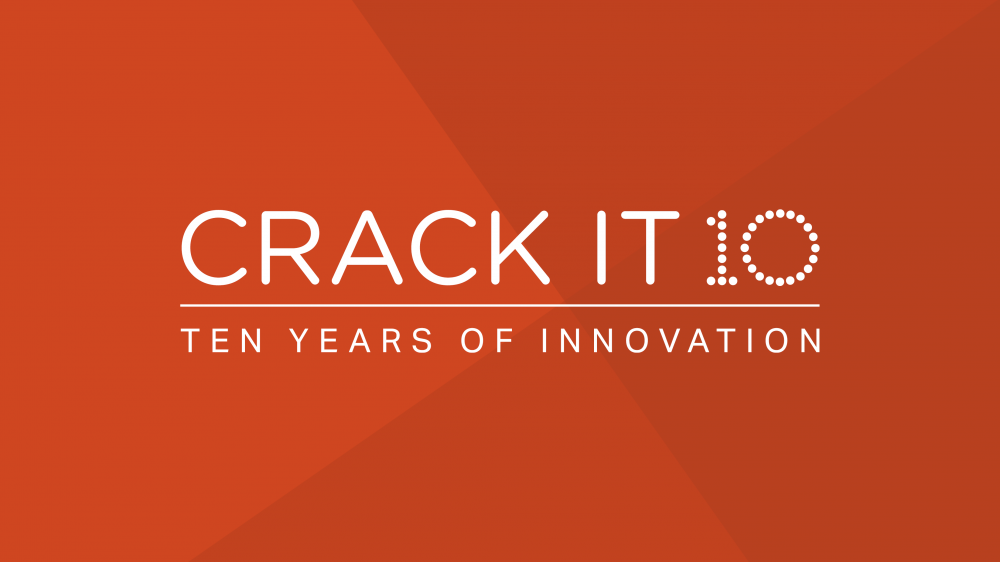 "CRACK IT 10 - Ten years of innovation" logo