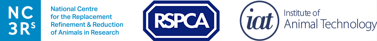 NC3Rs, RSPCA and IAT logos