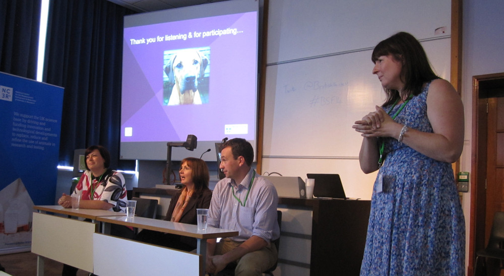 Scientists answering questions at British Science Festival