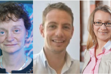 Headshot of Prof Anna Williams, Dr Ben Newland and Prof Yvonne Dombrowski