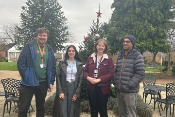 Left to right: Dr Michael Biddle (Co-lead), Bárbara Ferreira (Research Assistant), Carolyn Jones (Research Assistant), Dr Harvinder Virk (Lead).